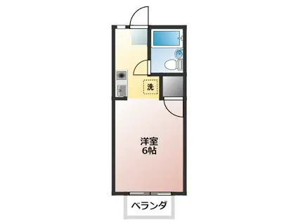 サテライトハウス7-93(1K/1階)の間取り写真