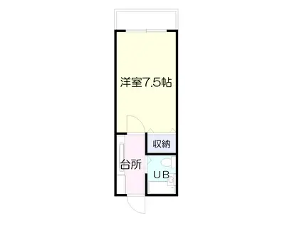 ビルポイントSA(1K/1階)の間取り写真