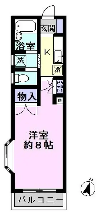 マインドハイム松本 2階階 間取り