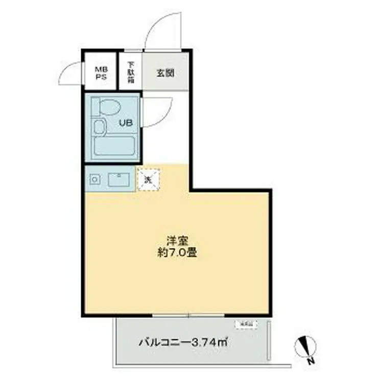 ライオンズマンション西新宿第7 9階階 間取り
