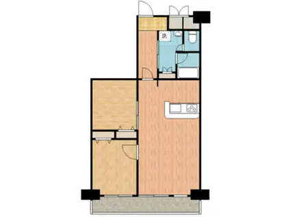 ライオンズマンション久屋公園(2LDK/14階)の間取り写真