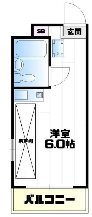 ベルロー国立 1階階 間取り