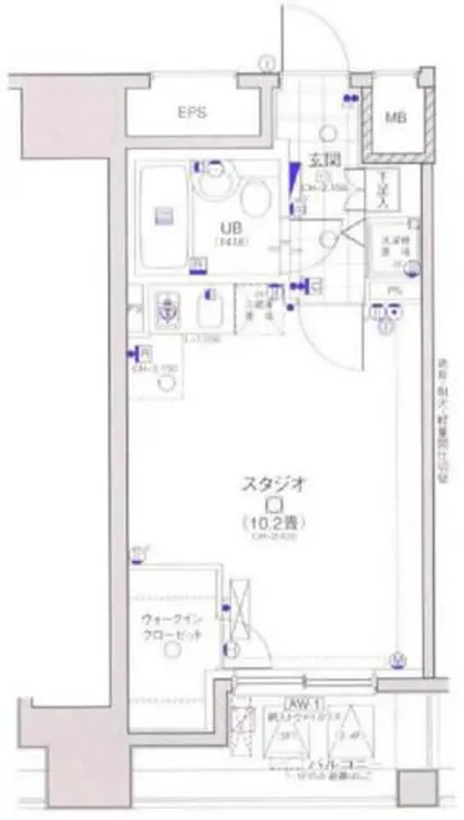 日神デュオステージ笹塚西館 4階階 間取り