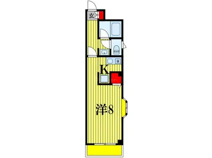 ヒグラシマンション(1K/2階)の間取り写真