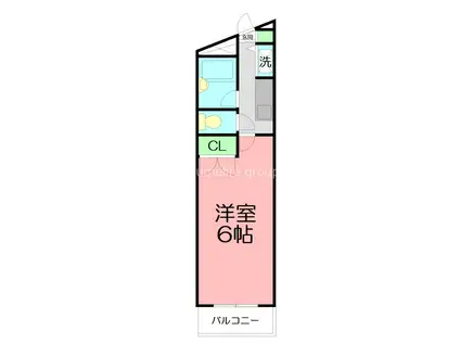 ユースフル伊勢原(ワンルーム/3階)の間取り写真