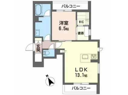 ベル コリーヌ(1SLDK/3階)の間取り写真