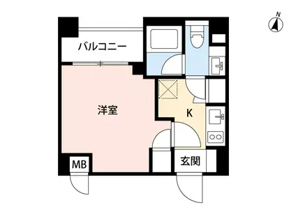 スクエア シティ ヨコハマ ネギシ(1K/5階)の間取り写真