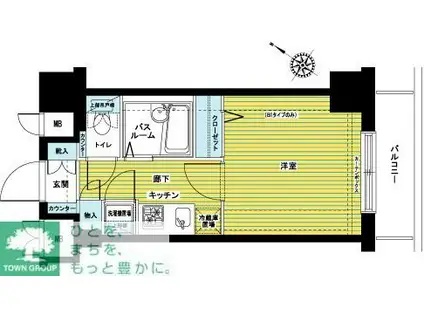 フェニックス初台(1K/8階)の間取り写真