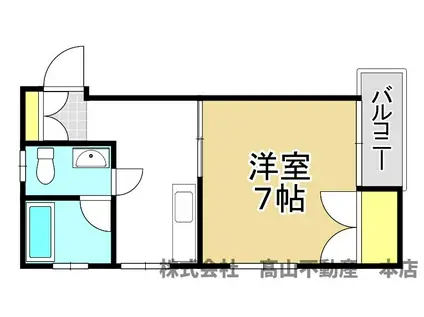 リベルタテイク7(1K/4階)の間取り写真