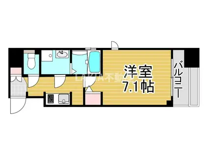 LASANTE京橋(1K/6階)の間取り写真