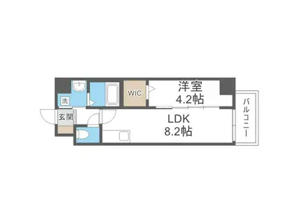 LIFEFIELD諸岡II(1LDK/7階)の間取り写真