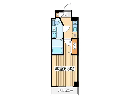 リヴシティ横濱インサイトⅡ(1K/3階)の間取り写真