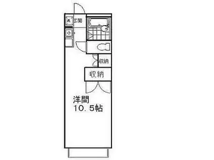 コンフォール.A(ワンルーム/4階)の間取り写真