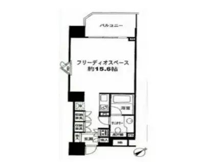 朝日上野マンション(1K/3階)の間取り写真