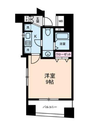 エルフラット鶯谷(1K/12階)の間取り写真