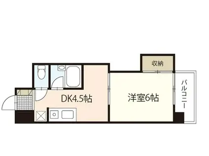 クリエイトビルディング(1DK/5階)の間取り写真