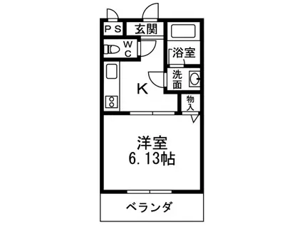 エステラグーナ七番館(1K/1階)の間取り写真