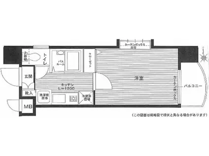 フェニックス目白5丁目(1K/3階)の間取り写真