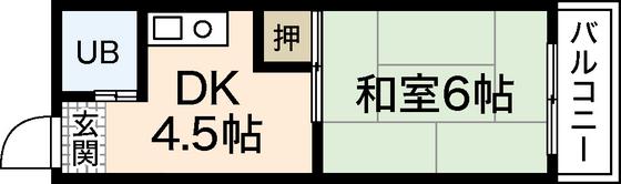 アミティ白島(1DK/5階)の間取り写真