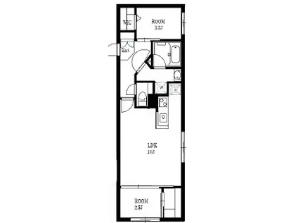 ALATO EKODA(2LDK/3階)の間取り写真