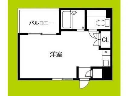 センエイ谷四(ワンルーム/2階)の間取り写真