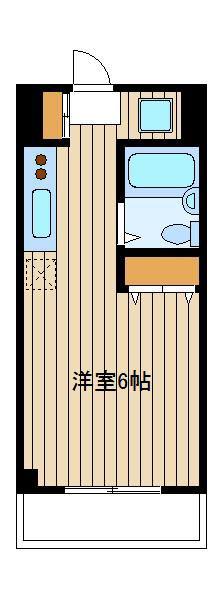 エステートピア鹿島(ワンルーム/4階)の間取り写真