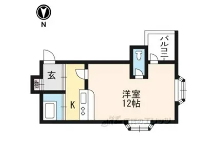 グレイスメゾンOZ(1K/2階)の間取り写真