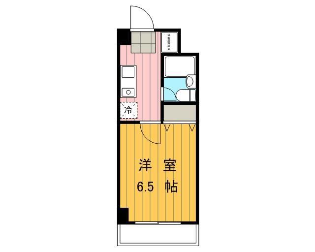 辻ハイツ(1K/3階)の間取り写真