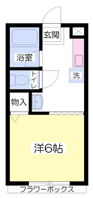 アーバン春日III(ワンルーム/1階)の間取り写真