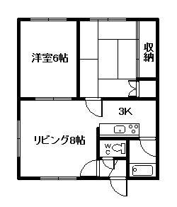 スマイル大雪(2LDK/1階)の間取り写真
