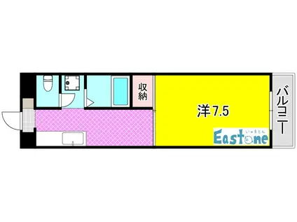 サンハイツ新栄(1K/5階)の間取り写真