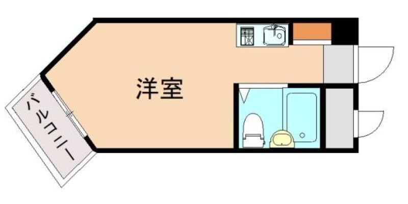 香椎エクセル13(ワンルーム/6階)の間取り写真
