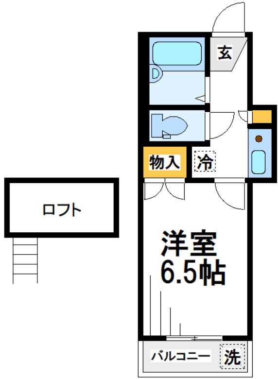リッチモンド太田南(1K/1階)の間取り写真