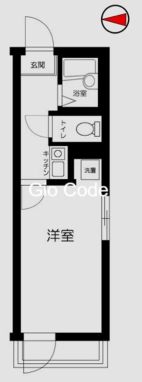 GRANDE扇大橋(ワンルーム/2階)の間取り写真