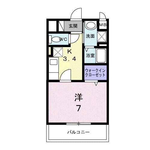 リッシュ(1K/2階)の間取り写真
