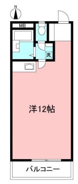 グレースマンション(ワンルーム/2階)の間取り写真