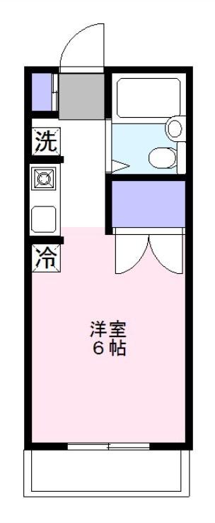 アーバンライフ小手指(1K/2階)の間取り写真