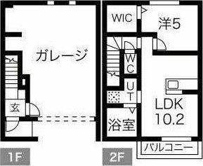 FREE STAGE I(1LDK/1階)の間取り写真