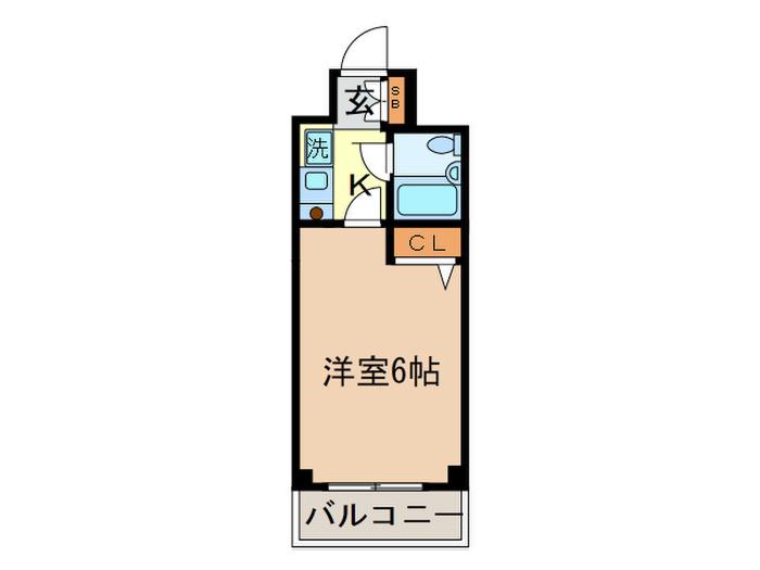 アーバンヒルズ早稲田(1K/7階)の間取り写真