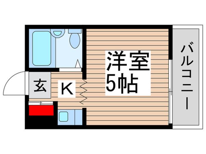 篠崎建物ビル(1K/3階)の間取り写真
