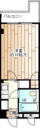リエス横浜保土ヶ谷(1K/3階)の間取り写真