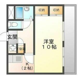 グランドハイツ豊山I(1K/3階)の間取り写真