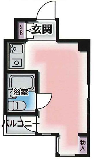 ユニハイム神戸(ワンルーム/5階)の間取り写真