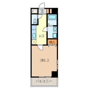 アイセイ エフ(1K/3階)の間取り写真