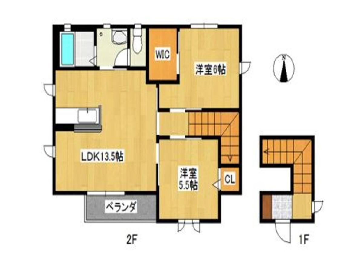 グリーンソフィアフルタ(2LDK/2階)の間取り写真