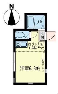 ユナイト大島ADオリベッティ(ワンルーム/1階)の間取り写真