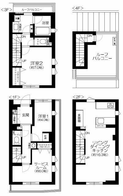 リムテラス駒場(2LDK/1階)の間取り写真