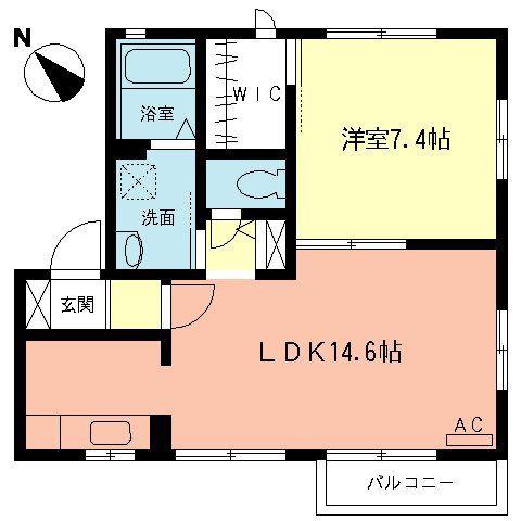 SJパル(1LDK/1階)の間取り写真