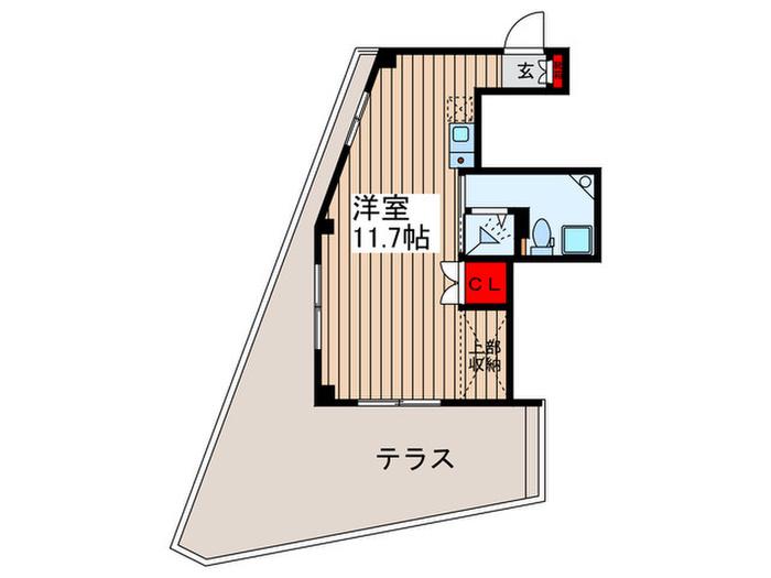 アスターナハイツ(ワンルーム/1階)の間取り写真