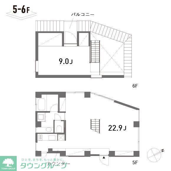 AOBADAI.HILLZ(1LDK/5階)の間取り写真